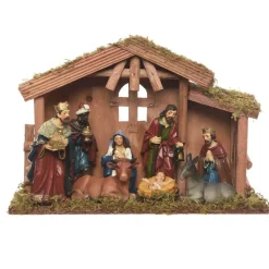 KAEMINGK Crèche de Noël complète (H21 cm) Saint-Daniel Discount