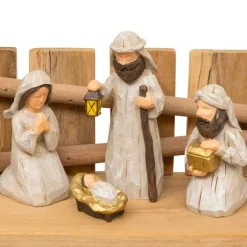 JJA Crèche de Noël complète (H30 cm) Sainte-Carmen Naturel Sale