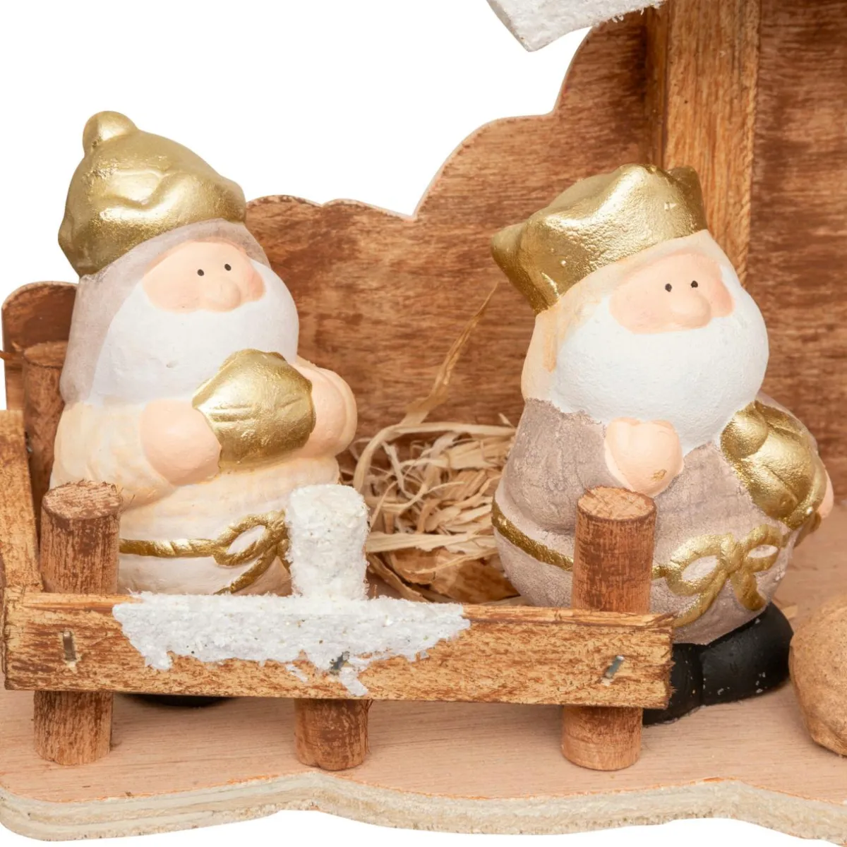JJA Crèche de Noël complète (H16 cm) Saint-Amaury Or Sale