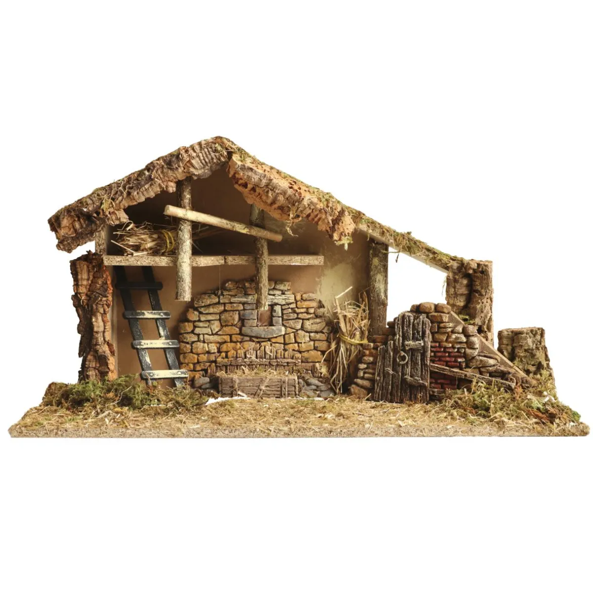 KAEMINGK Crèche de Noël vide (Hauteur 25 cm) Saint-Charly Naturel