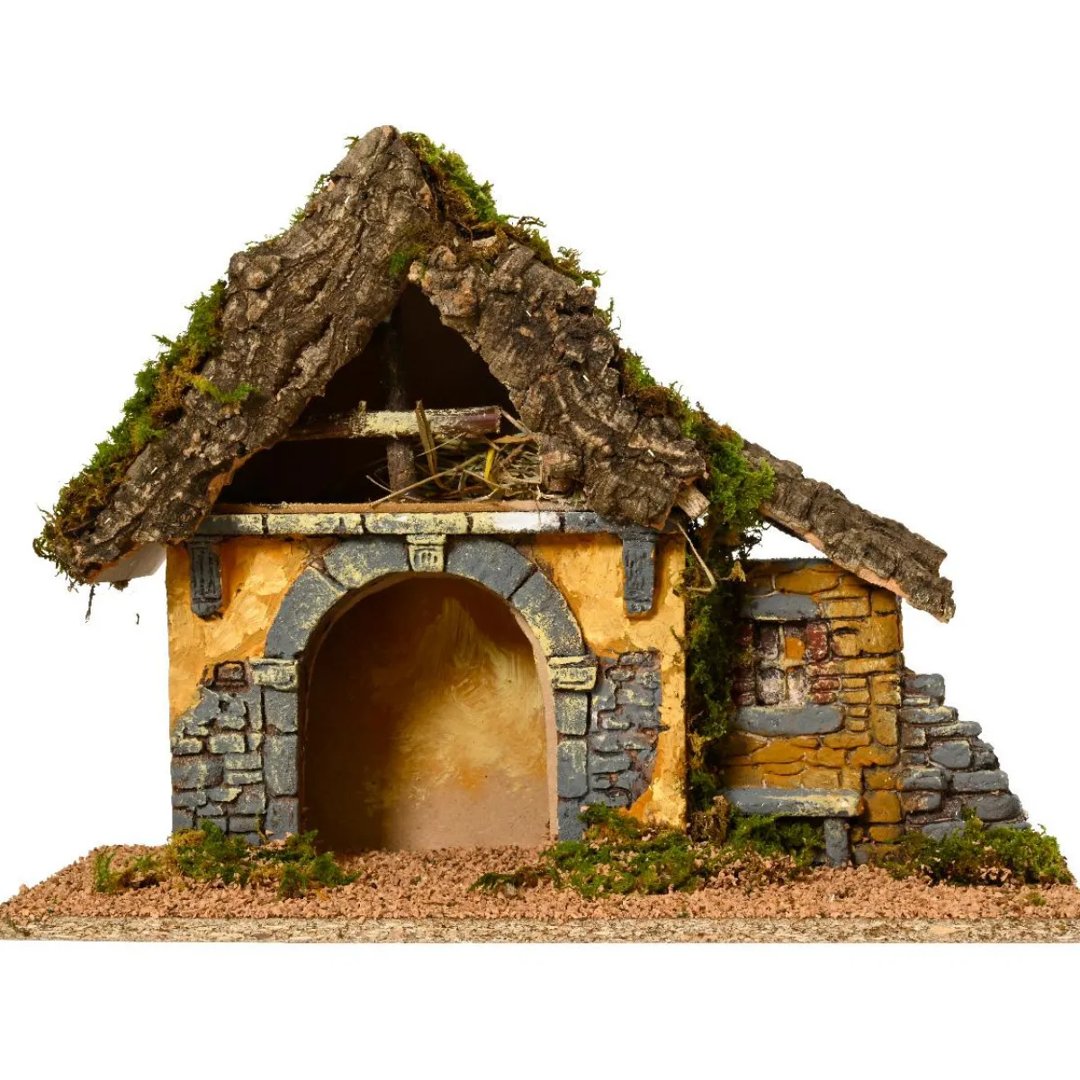 KAEMINGK Crèche de Noël vide (Hauteur 27 cm) Sainte-Léa Naturel Online