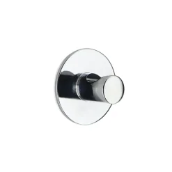 TENDANCE Crochet adhésif 3M (D4 cm) Zinc Chrome Argent