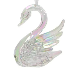 KAEMINGK Cygne à suspendre (H10 cm) Ice irisé Transparent Best