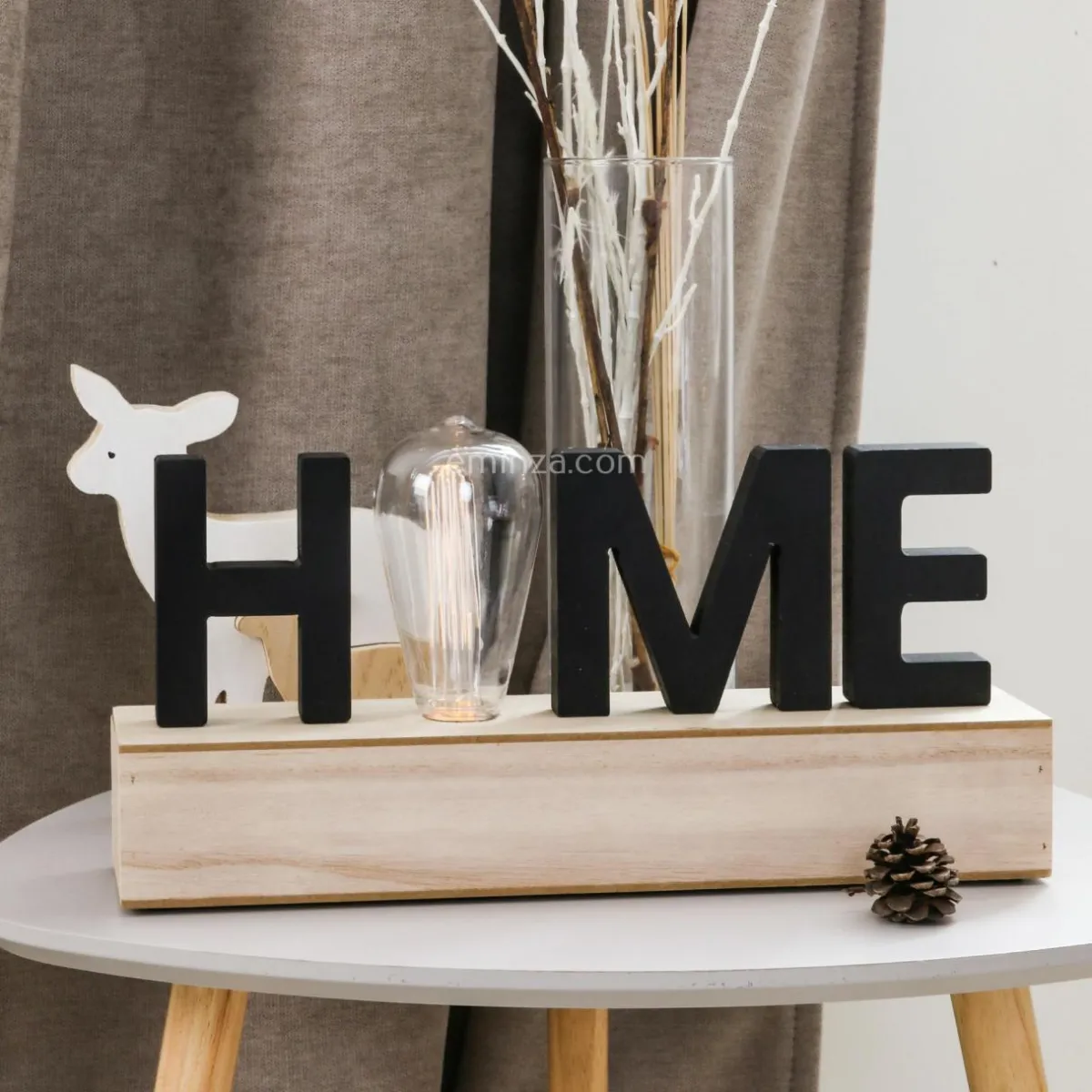 ATMOSPHERA Décoration lettres lumineuses LED Home Noir Discount