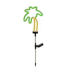 KAEMINGK Décoration lumineuse Solaire à piquer au sol (H74 cm) Palmier néon Vert Best