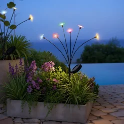 KAEMINGK Décoration lumineuse Solaire à piquer au sol (H70 cm) Flowers Multicolore Online