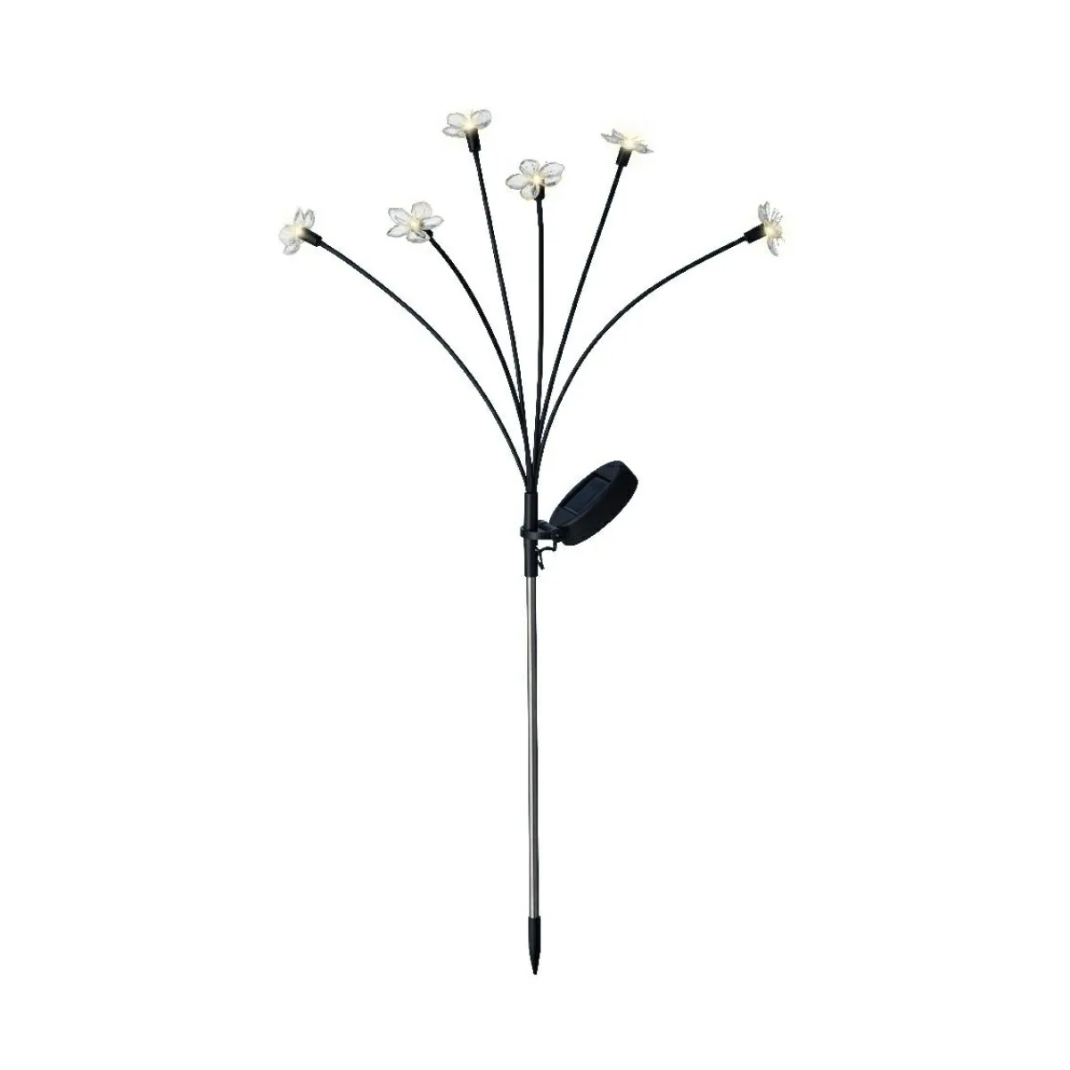 KAEMINGK Décoration lumineuse Solaire à piquer au sol (H70 cm) Flowers Blanc chaud Hot