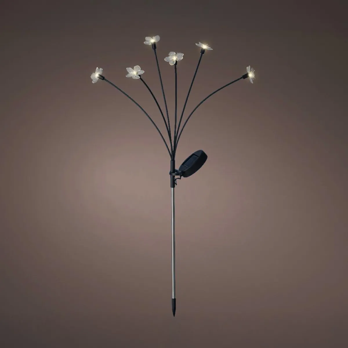 KAEMINGK Décoration lumineuse Solaire à piquer au sol (H70 cm) Flowers Blanc chaud Hot