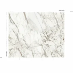 MOTIF Décoration murale adhésive (321 x 260 cm) Brown Jasper Gris New