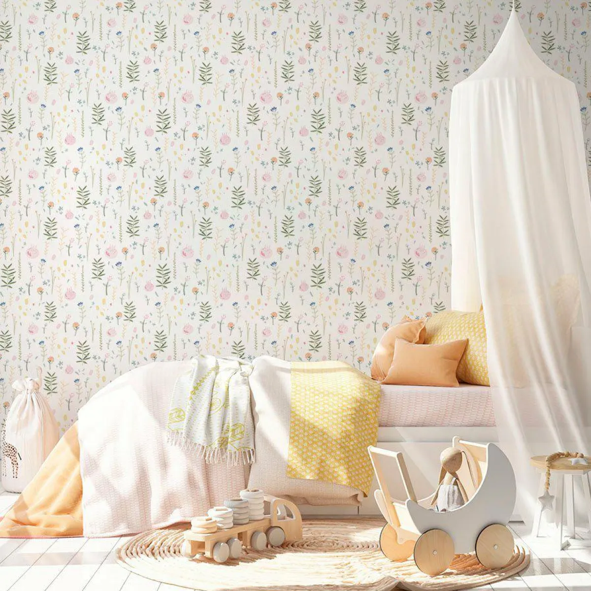 MOTIF Décoration murale adhésive (130 x 260 cm) Primavera Multicolore