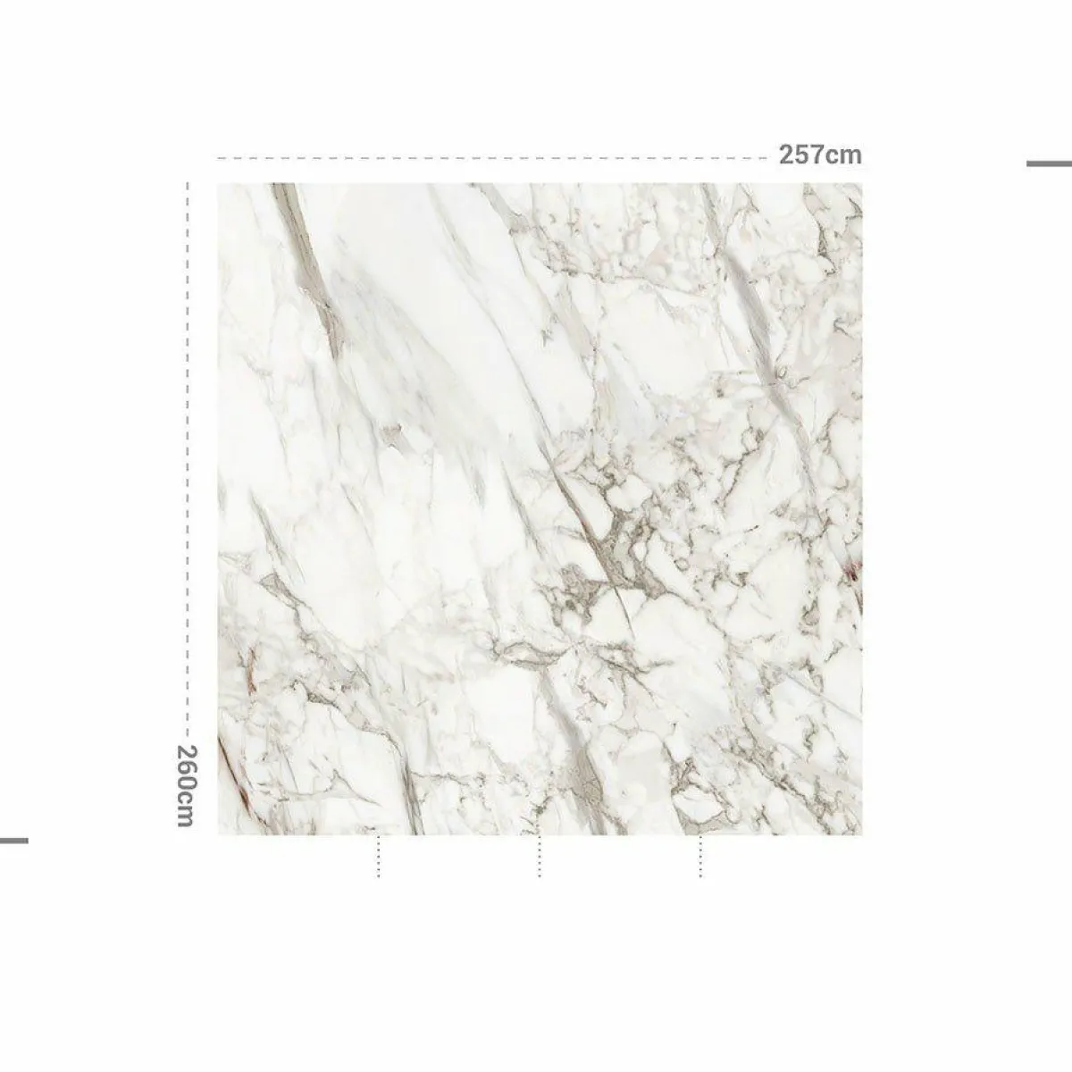 MOTIF Décoration murale adhésive (257 x 260 cm) Brown Jasper Gris Online