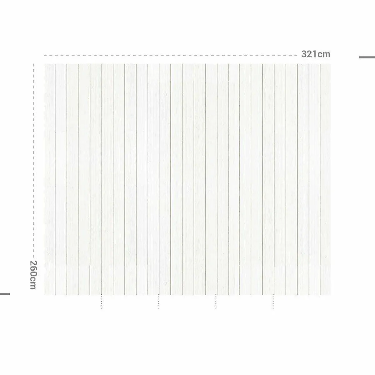 MOTIF Décoration murale adhésive (321 x 260 cm) Coton et Lavande Gris Discount
