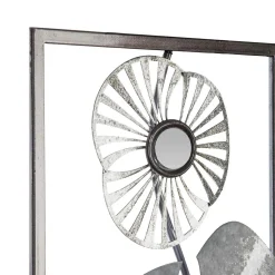 ATMOSPHERA Décoration murale en métal (H61 cm) Flora Argent Sale