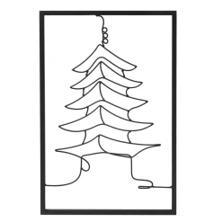EMINZA Décoration murale en métal (H45 cm) Temple Noir Best
