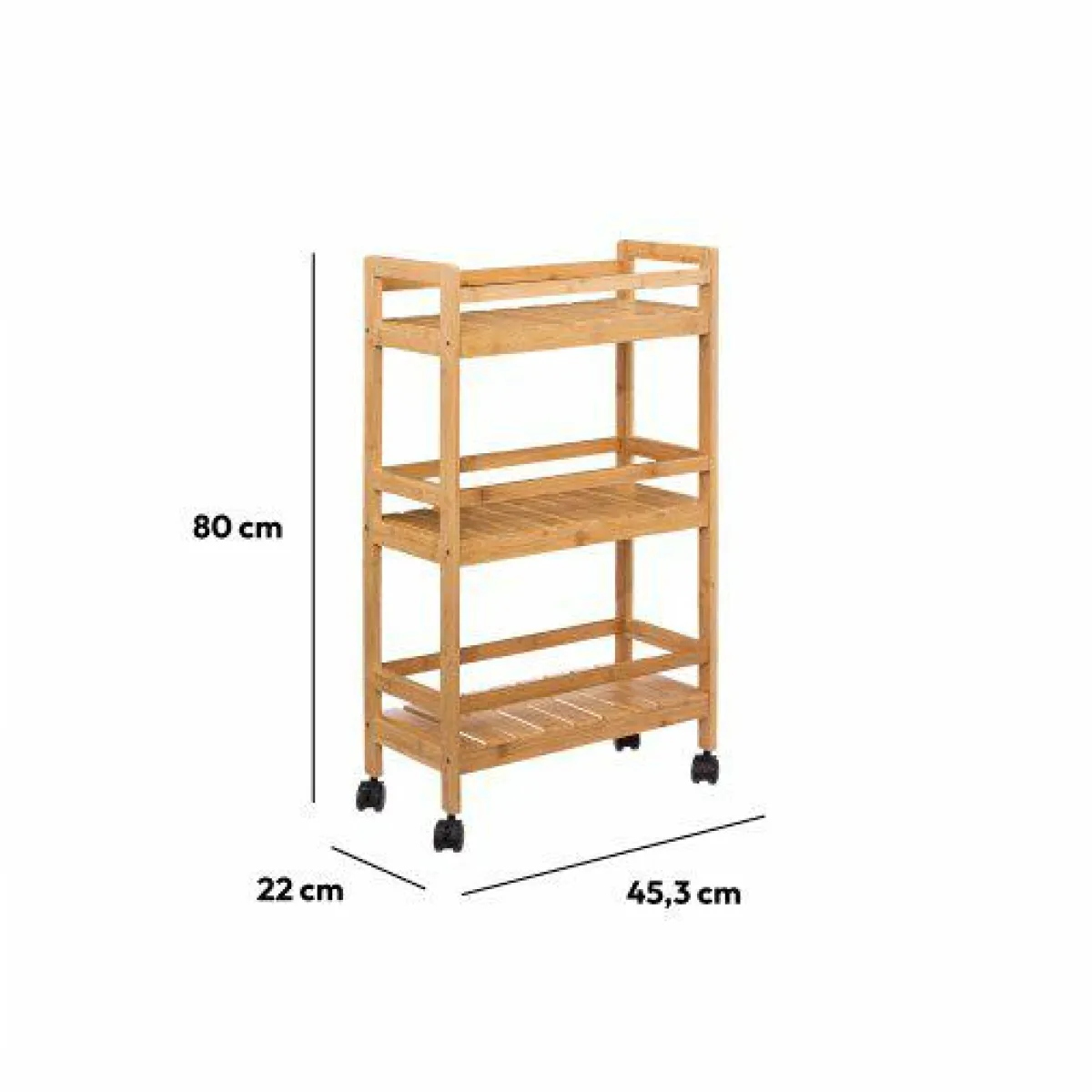 ATMOSPHERA Desserte 3 niveaux (22 x H80 cm) Linha le Naturel Clearance