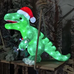 EMINZA Dinosaure lumineux 80 LED (H47 cm) Rex Blanc froid Sale