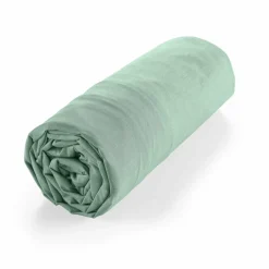 DOUCEUR D'INTERIEUR Drap housse coton bio (180 x 200 cm) Biolina Vert sauge Sale