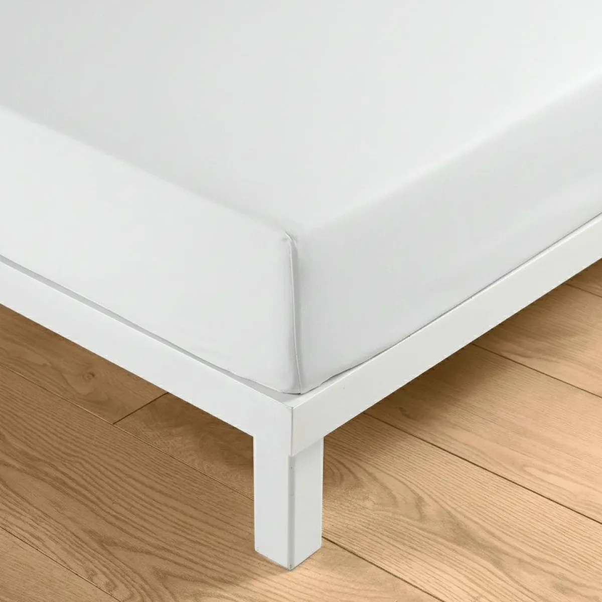 douceur d'intu017drieur Drap housse coton lavé (160 x 200 cm) Linella Blanc Sale