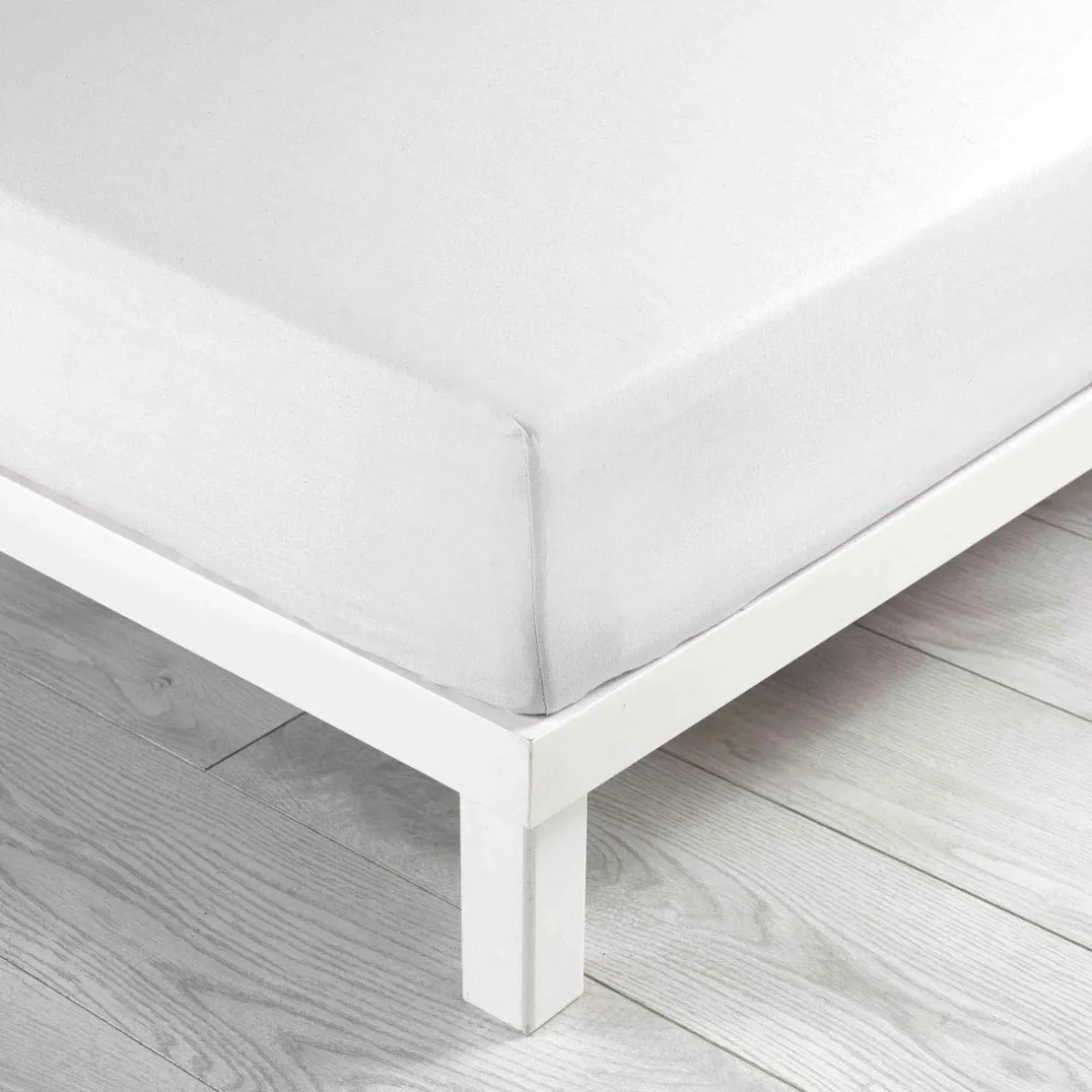 DOUCEUR D'INTERIEUR Drap housse coton lavé (140 x 190 cm) Linette Blanc Outlet