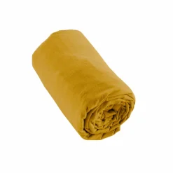EMINZA Drap housse flanelle de coton (180 x 200 cm) Nina Jaune ocre New