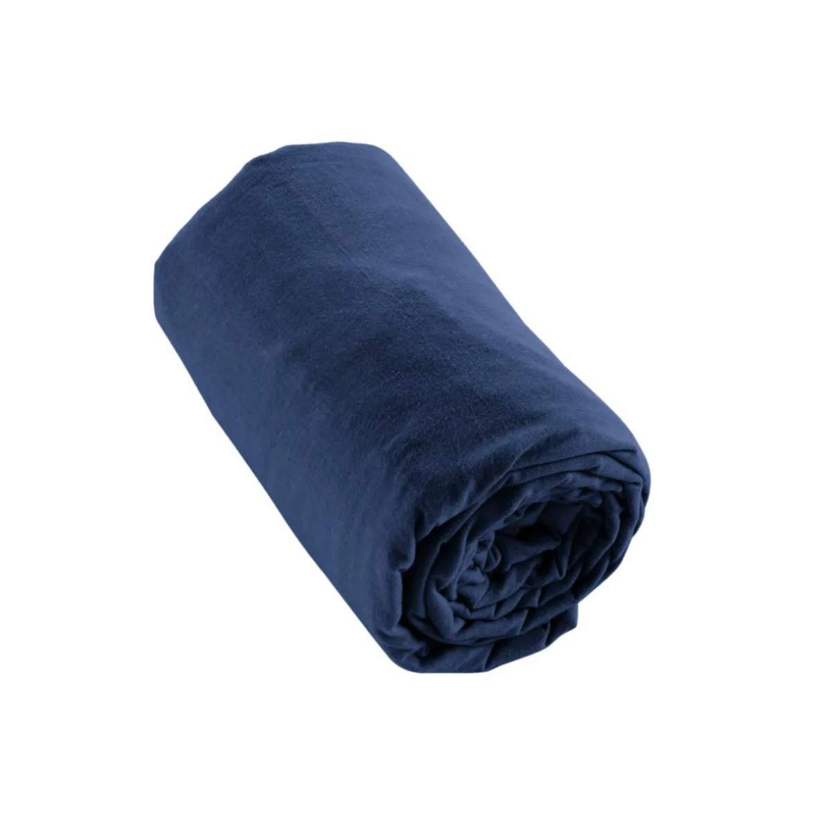 EMINZA Drap housse flanelle de coton (90 x 190 cm) Nina Bleu nuit New