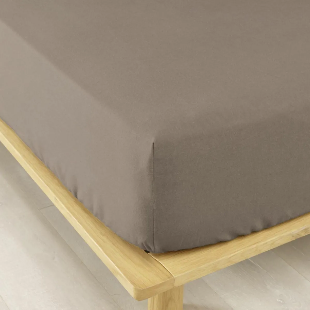 EMINZA Drap housse flanelle de coton (140 x 200 cm) Nina Ficelle Online
