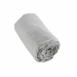 EMINZA Drap housse flanelle de coton (200 x 200 cm) Nina Gris clair Clearance