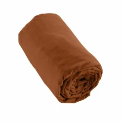 EMINZA Drap housse flanelle de coton (160 x 200 cm) Nina Terracotta Sale