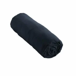 EMINZA Drap housse gaze de coton (160 x 200 cm) Gaïa Bleu nuit Sale