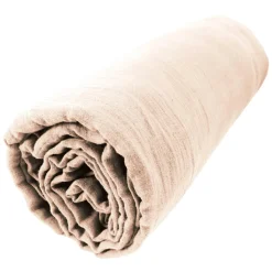 EMINZA Drap housse gaze de coton (90 x 200 cm) Gaïa Rose poudré Clearance