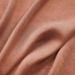 EMINZA Drap housse lyocell Tencel™ lavé (140 x 190 cm) Olivia Terracotta Outlet