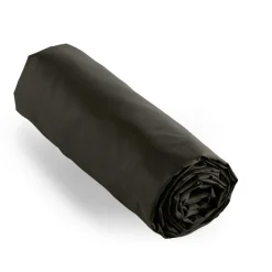 EMINZA Drap housse percale de coton (200 x 200 cm) Cali Noir Sale