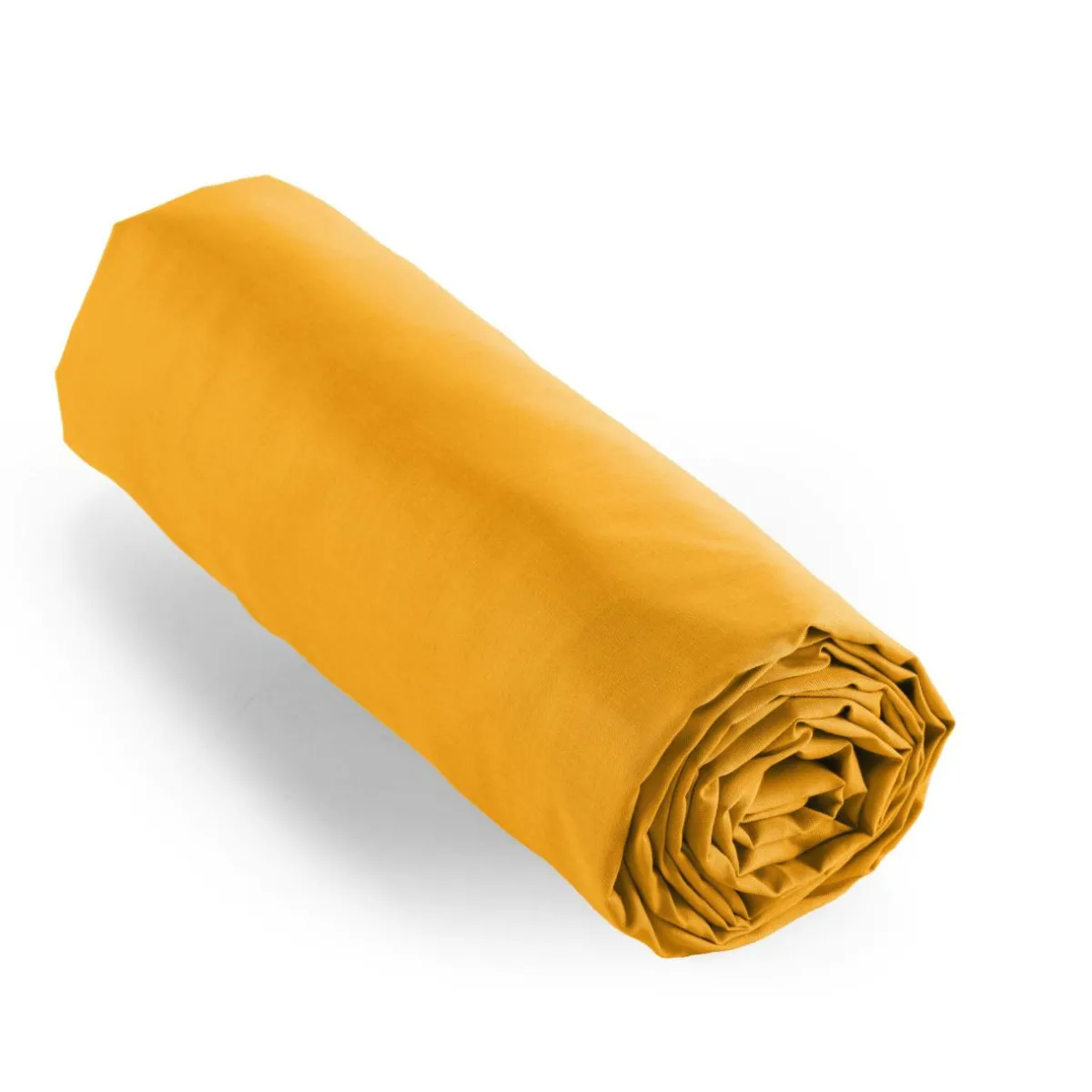 EMINZA Drap housse percale de coton (90 x 200 cm) Cali Jaune moutarde Online
