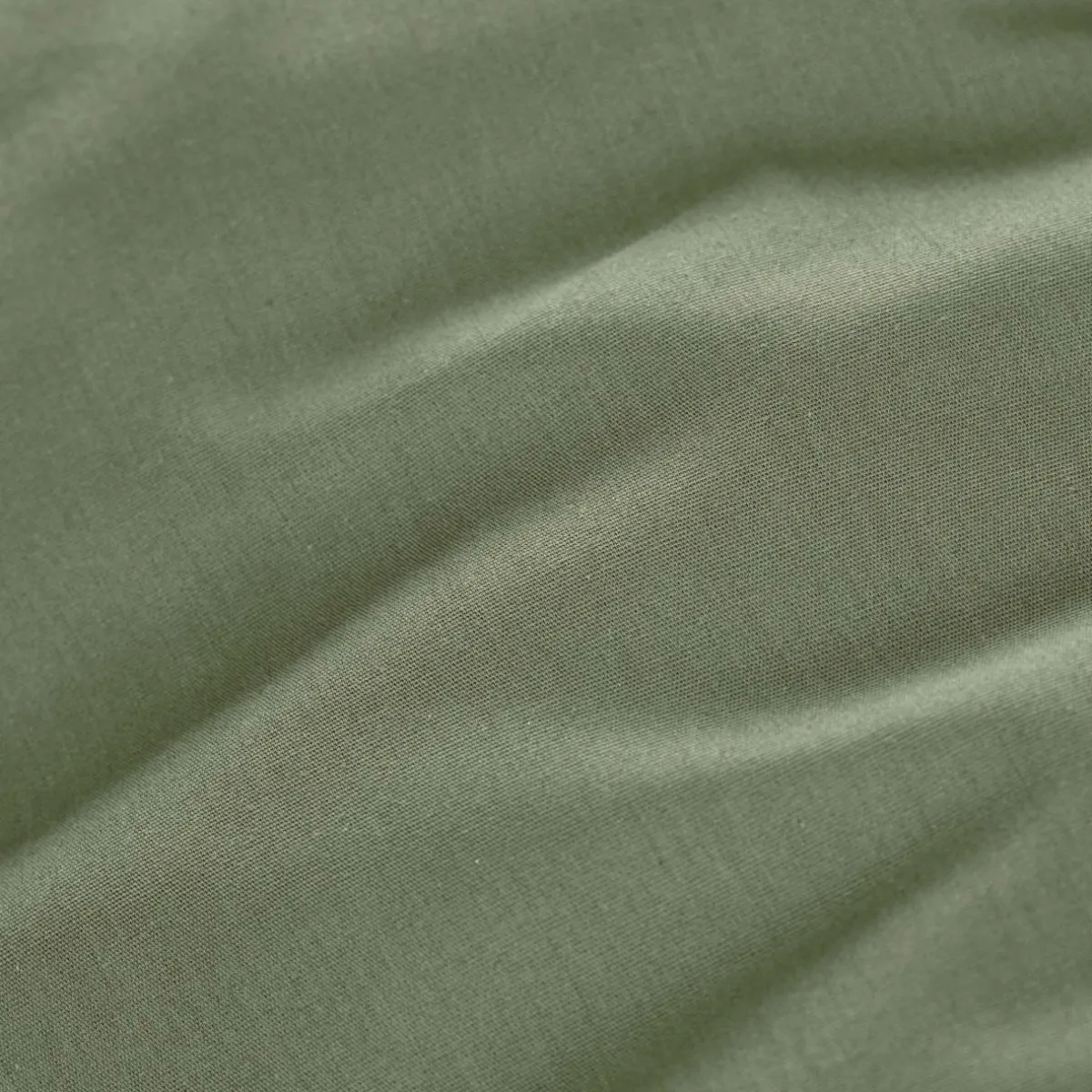 EMINZA Drap housse percale de coton (90 x 200 cm) Cali Vert romarin Sale
