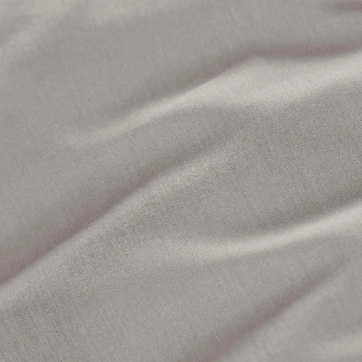 EMINZA Drap housse percale de coton (160 x 200 cm) Cali Gris clair Discount