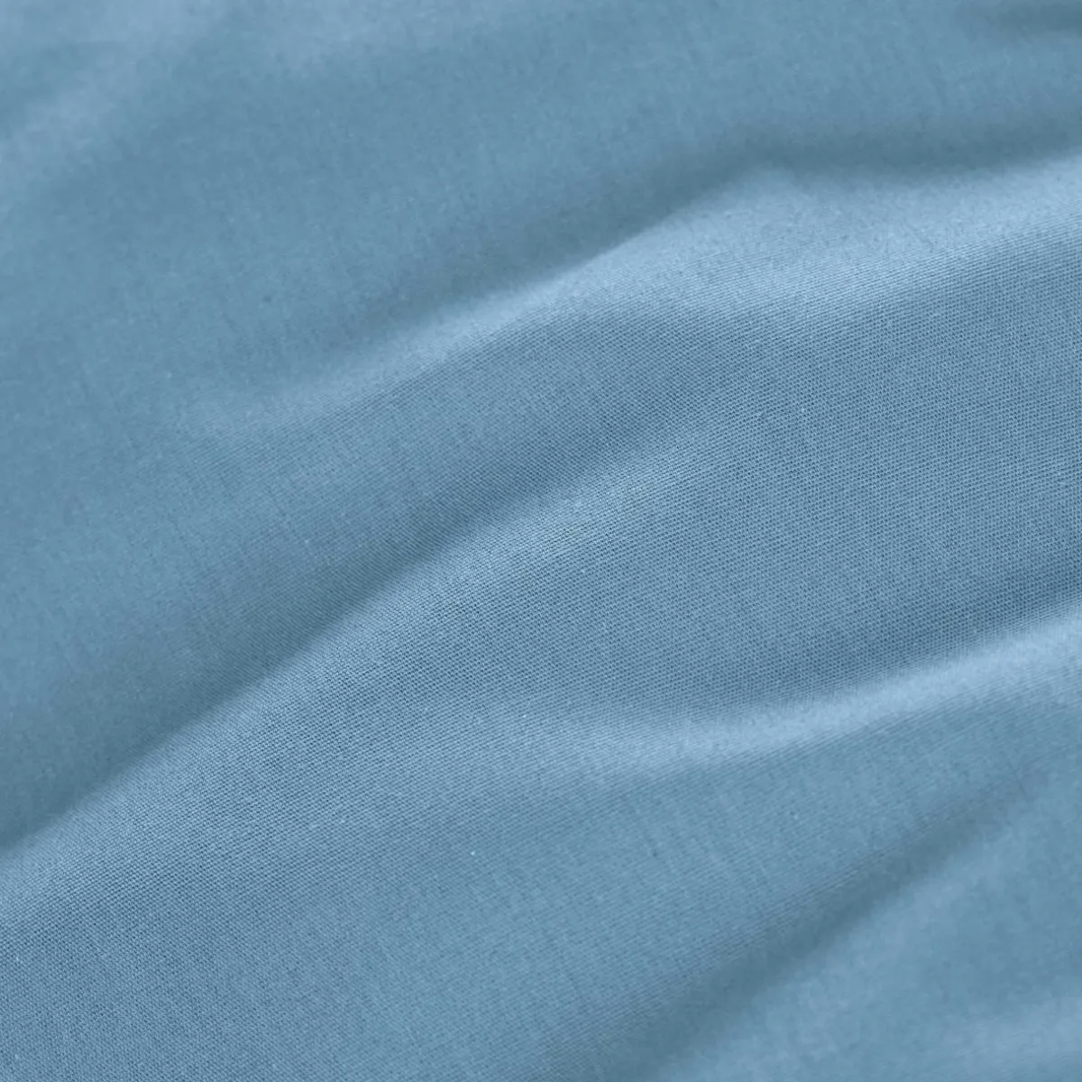 EMINZA Drap housse percale de coton (90 x 200 cm) Cali Bleu Ciel New