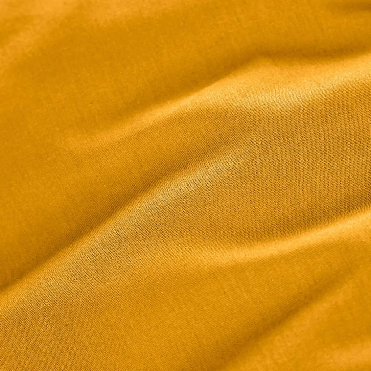EMINZA Drap housse percale de coton (140 x 190 cm) Cali Jaune moutarde