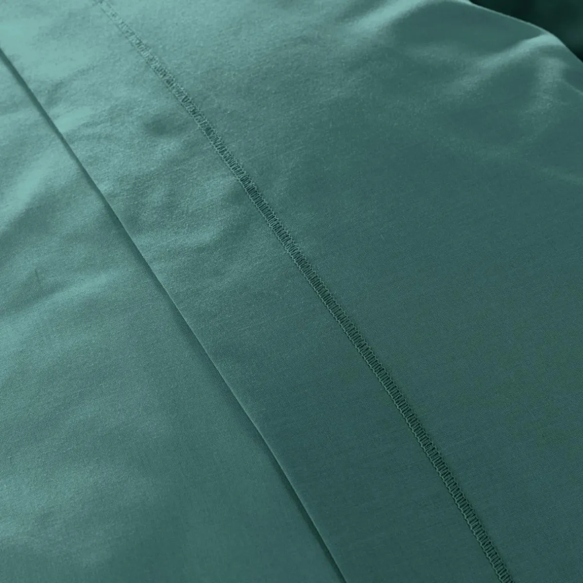 EMINZA Drap housse percale de coton (90 x 200 cm) Cali Bleu canard Discount