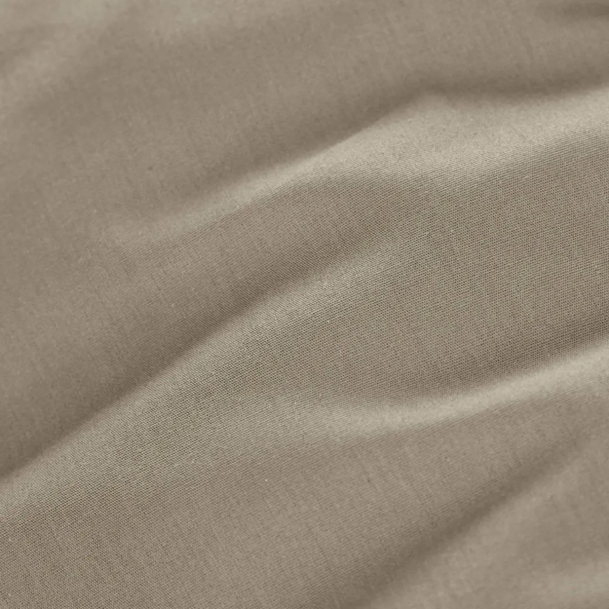 EMINZA Drap housse percale de coton (140 x 190 cm) Cali Taupe