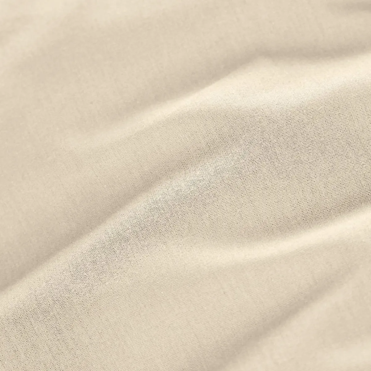 EMINZA Drap housse percale de coton (90 x 200 cm) Cali Beige