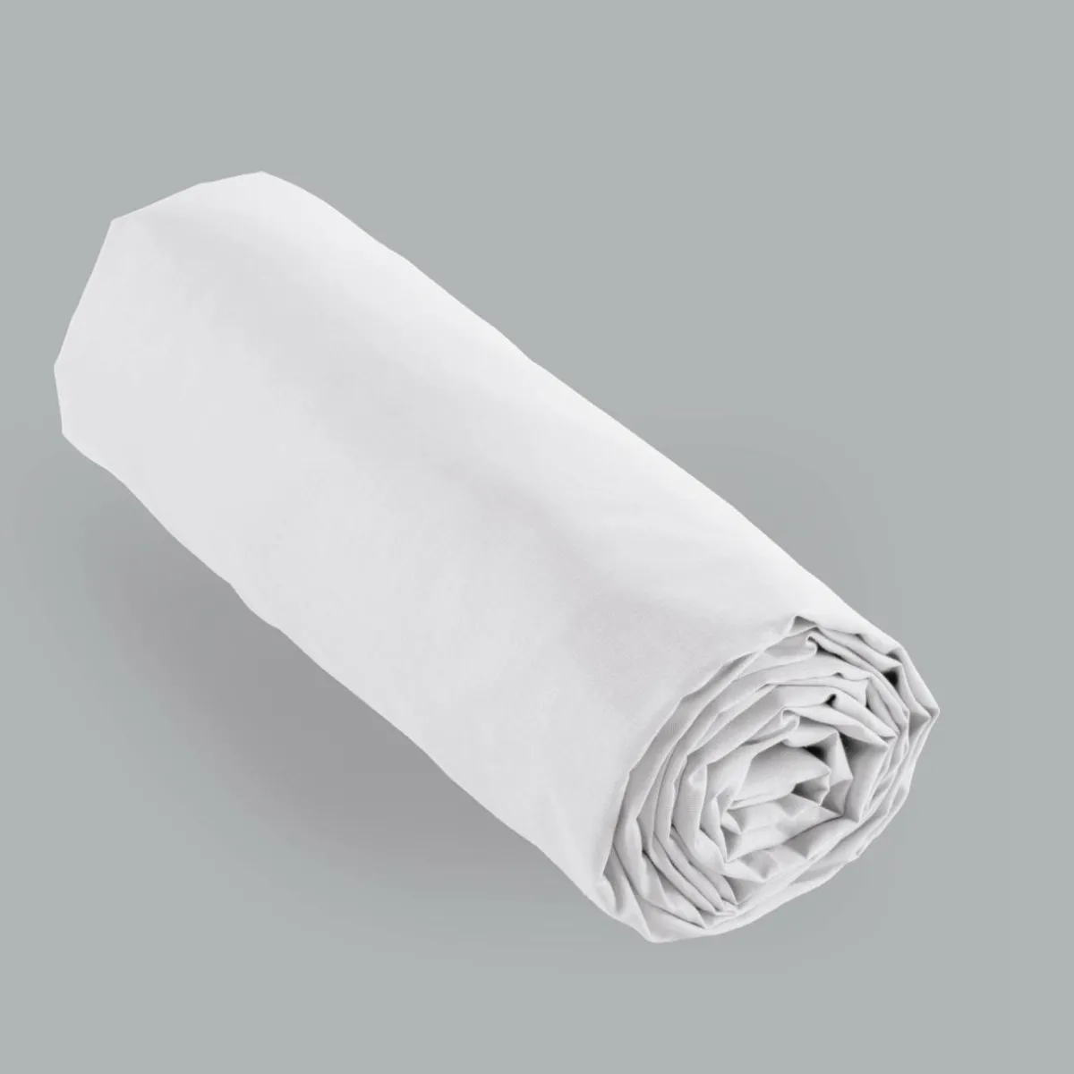 EMINZA Drap housse percale de coton (180 x 200 cm) Cali Blanc Hot