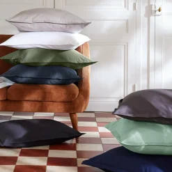 EMINZA Drap housse percale de coton (160 x 200 cm) Cali Bleu marine Sale