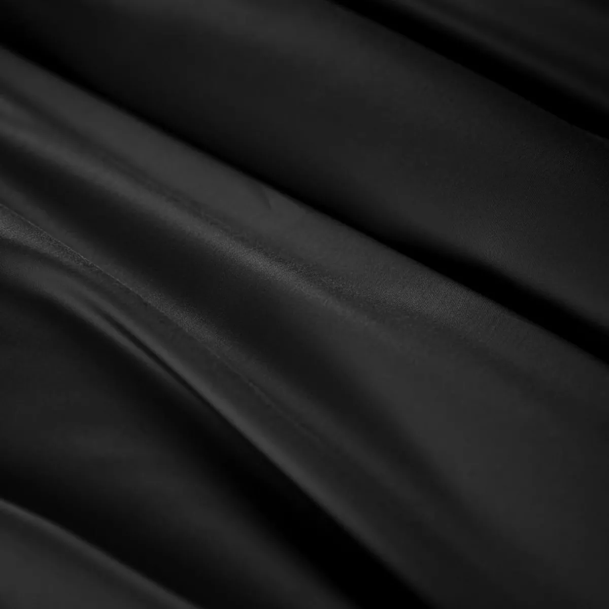 EMINZA Drap housse satin de bambou (160 x 200 cm) Sienna Noir Hot