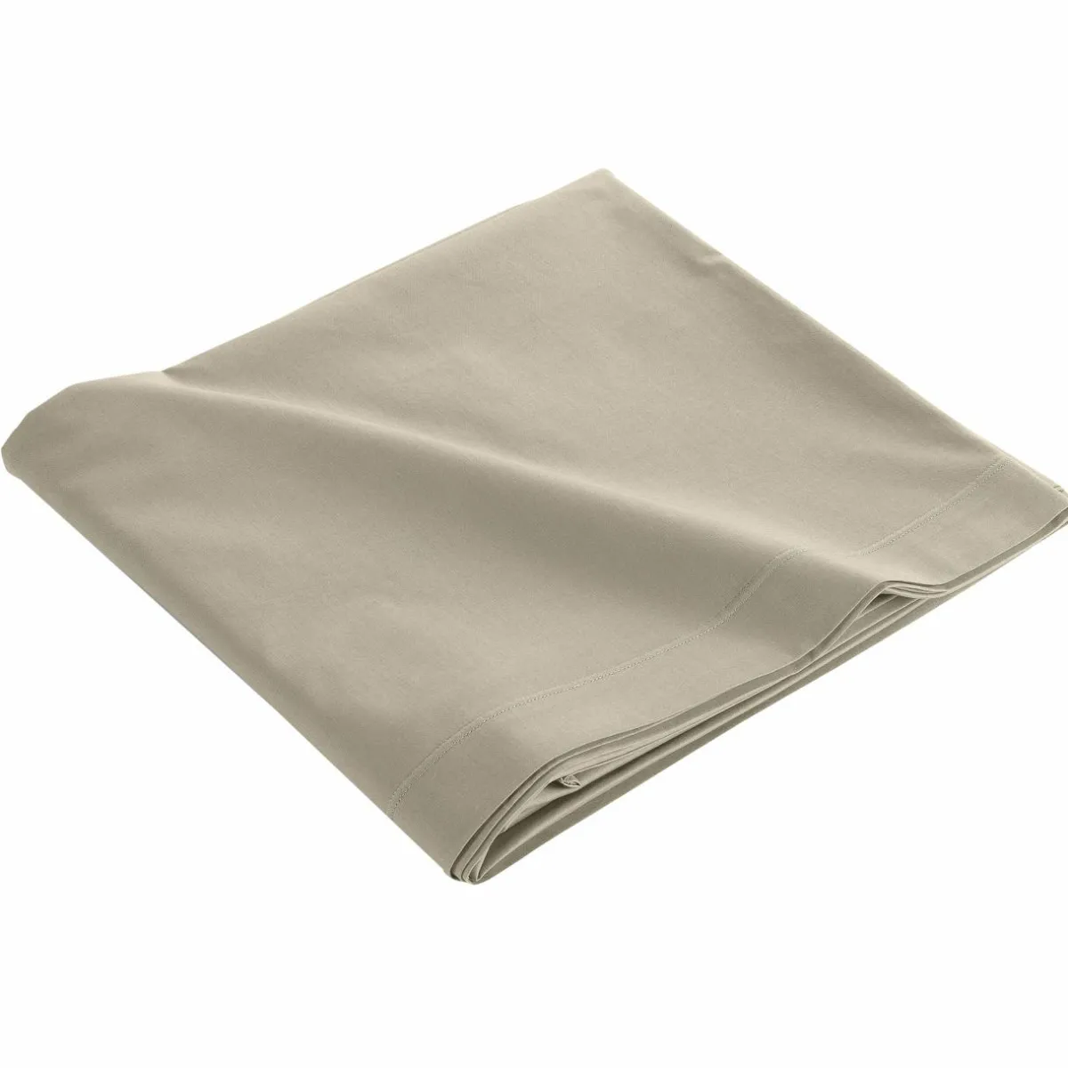 DOUCEUR D'INTERIEUR Drap plat coton bio (240 x 300 cm) Biolina Taupe Outlet
