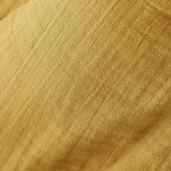 EMINZA Drap plat gaze de coton (240 x 300 cm) Gaïa Jaune safran Outlet