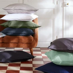 EMINZA Drap plat percale de coton (240 x 300 cm) Cali Bleu marine Online