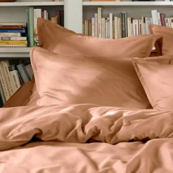 EMINZA Drap plat percale de coton (180 x 290 cm) Cali Rose Pêche