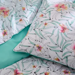 TRADI LINGE Drap plat percale de coton (240 x 310 cm) Roxane Multicolore Best