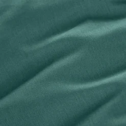 EMINZA Drap plat percale de coton (240 x 300 cm) Cali Bleu canard Discount