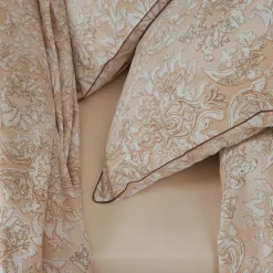 TRADI LINGE Drap plat percale de coton (240 x 310 cm) Palazzo Beige Hot